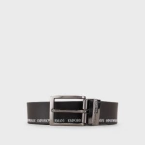 Cintura reversibile Lettering Emporio Armani