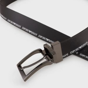 Cintura reversibile Lettering Emporio Armani