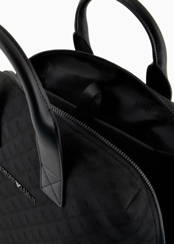 Zaino slim Jacquard Emporio Armani - immagine 4