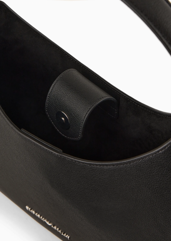 Borsa hobo Emporio Armani In pelle riciclata Nera - immagine 6
