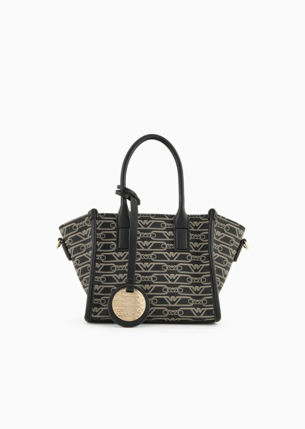 Shopper piccola stampa monogram Emporio Armani