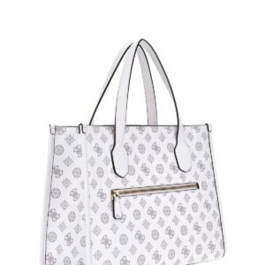 Borsa a mano Guess Silvana Bianco
