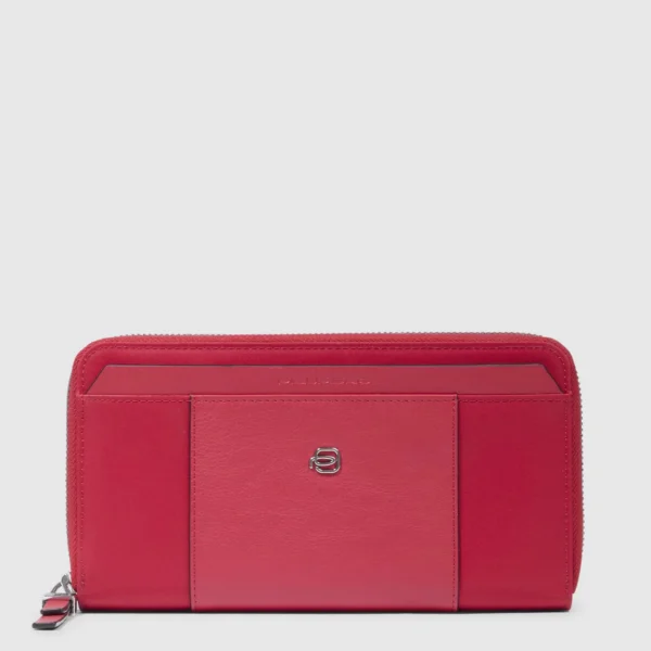 Portafoglio Donna Piquadro Rosso