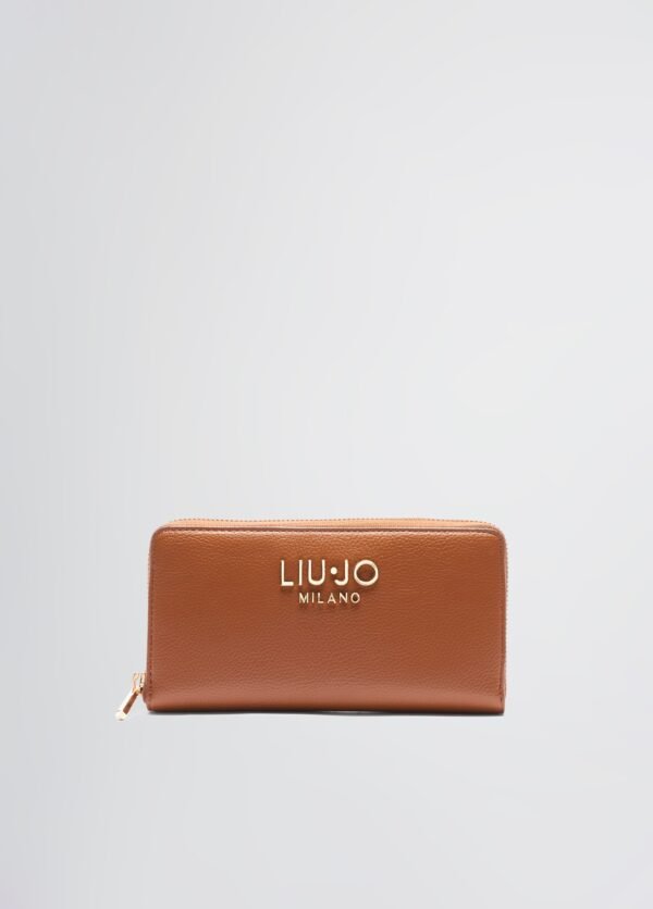 Portafoglio Caliwen zip cuoio LiuJo