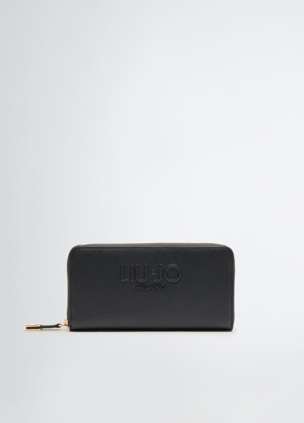 Portafoglio Caliwen zip grande nero LiuJo