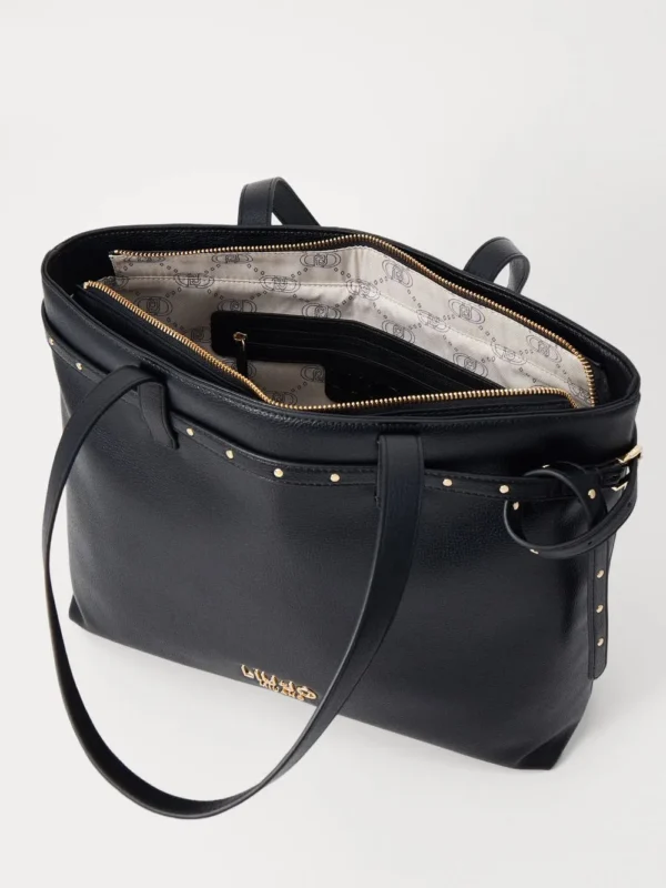 Shopping bag Evrim nero LiuJo - immagine 4