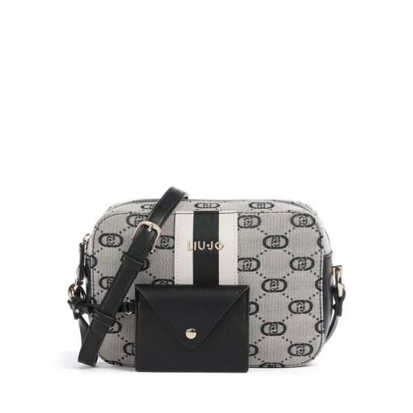 Tracolla Jacquard con pochette nera LiuJo