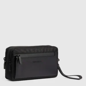 Pochette uomo a due scomparti Piquadro Nero