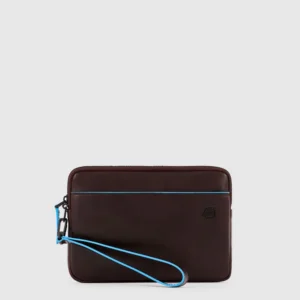 Pochette Uomo con Porta Carte di Credito Mogano
