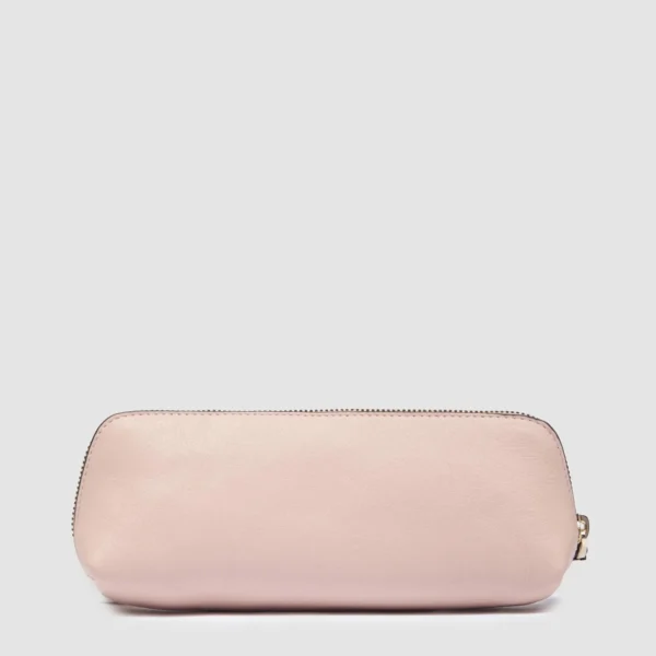 Astuccio porta penne in pelle Piquadro Rosa/Beige - immagine 3