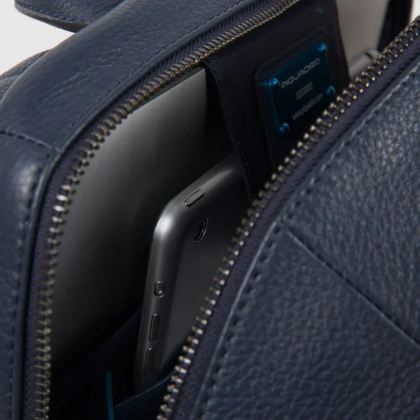 Zaino Uomo Porta Pc 14" Piquadro Blu - immagine 6