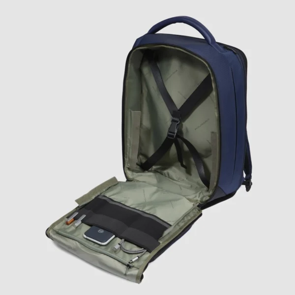 Zaino da Viaggio Porta PC 15,6" Piquadro Blu - immagine 2