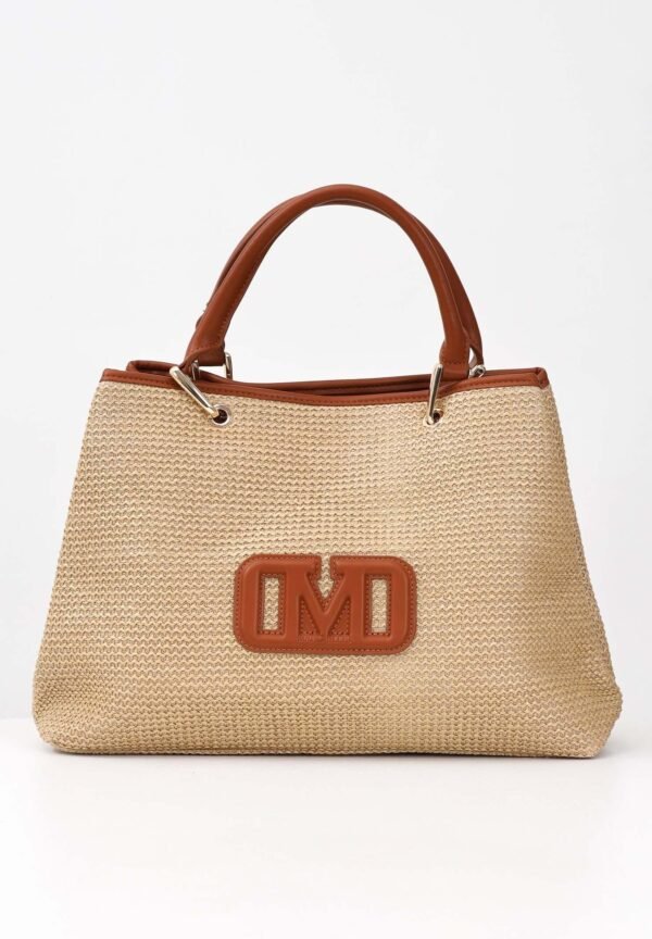Borsa a mano Brooke Straw cuoio Marc Ellis