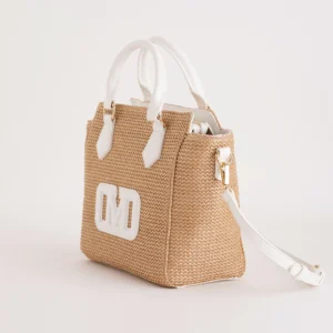 Borsa a mano Taylor Straw bianco Marc Ellis