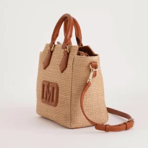 Borsa a mano Taylor Straw cuoio Marc Ellis