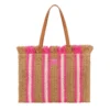 Borsa Paglia Sfrangiata Fucsia Emanuela Biffoli