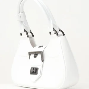 Borsa a spalla Circle Bianco Marc Ellis