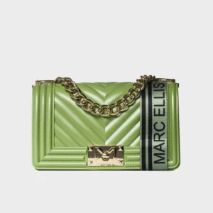 Borsa Flat S Verde Marc Ellis