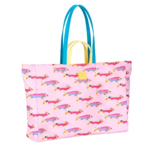 Borsa Mare Rainbow Fishes Rosa Emanuela Biffoli