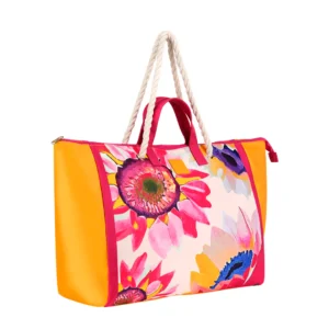Borsa Mare Sun Flower Arancione Emanuela Biffoli
