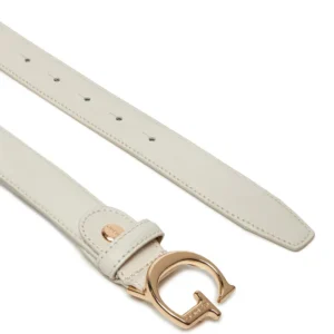 Cintura vera pelle bianco Guess