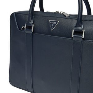 Cartella Certosa Saffiano Guess Blu