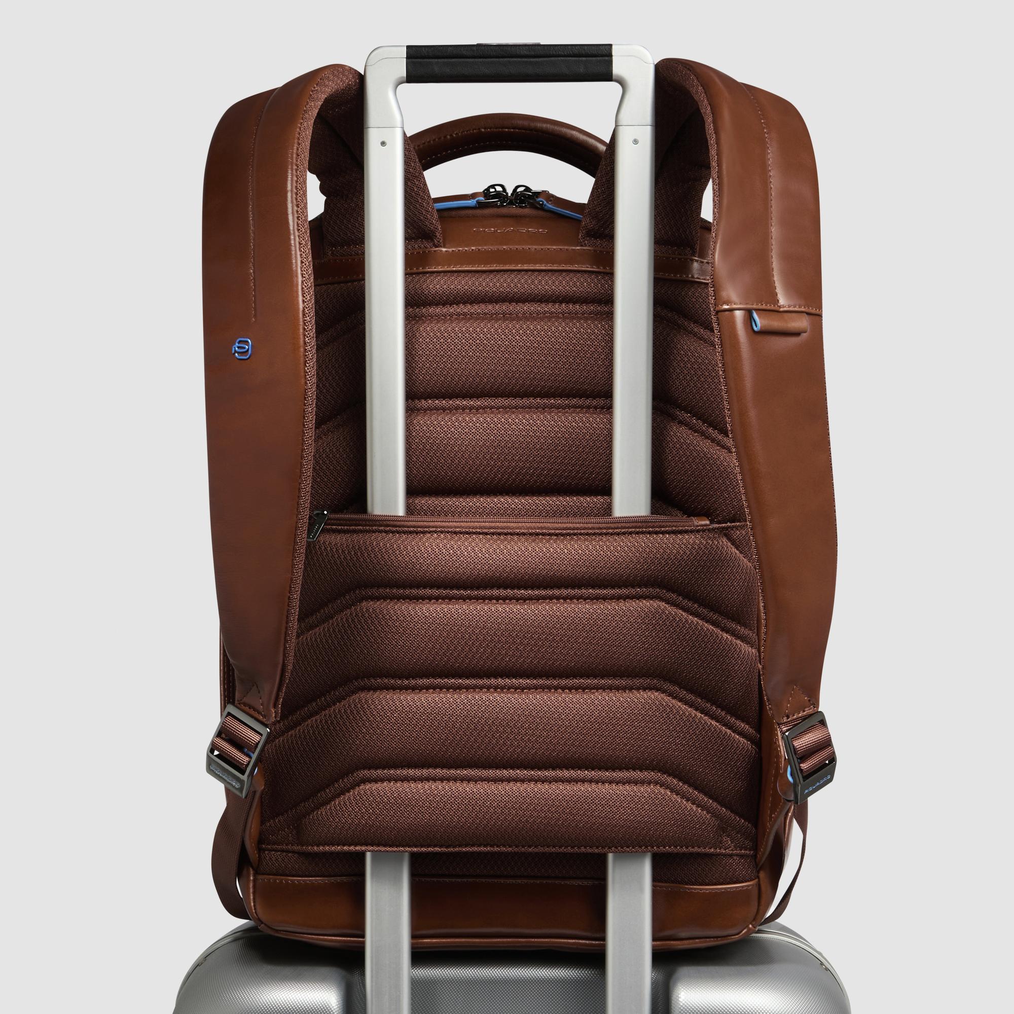 Zaino Piquadro PC14" 2 Comparti B2 Marrone - immagine 4