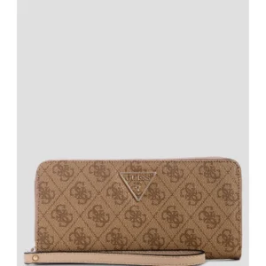 Portafoglio Guess Laurel Latte Logo