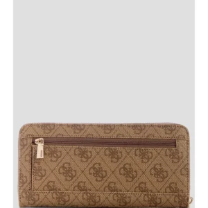 Portafoglio Guess Laurel Latte Logo