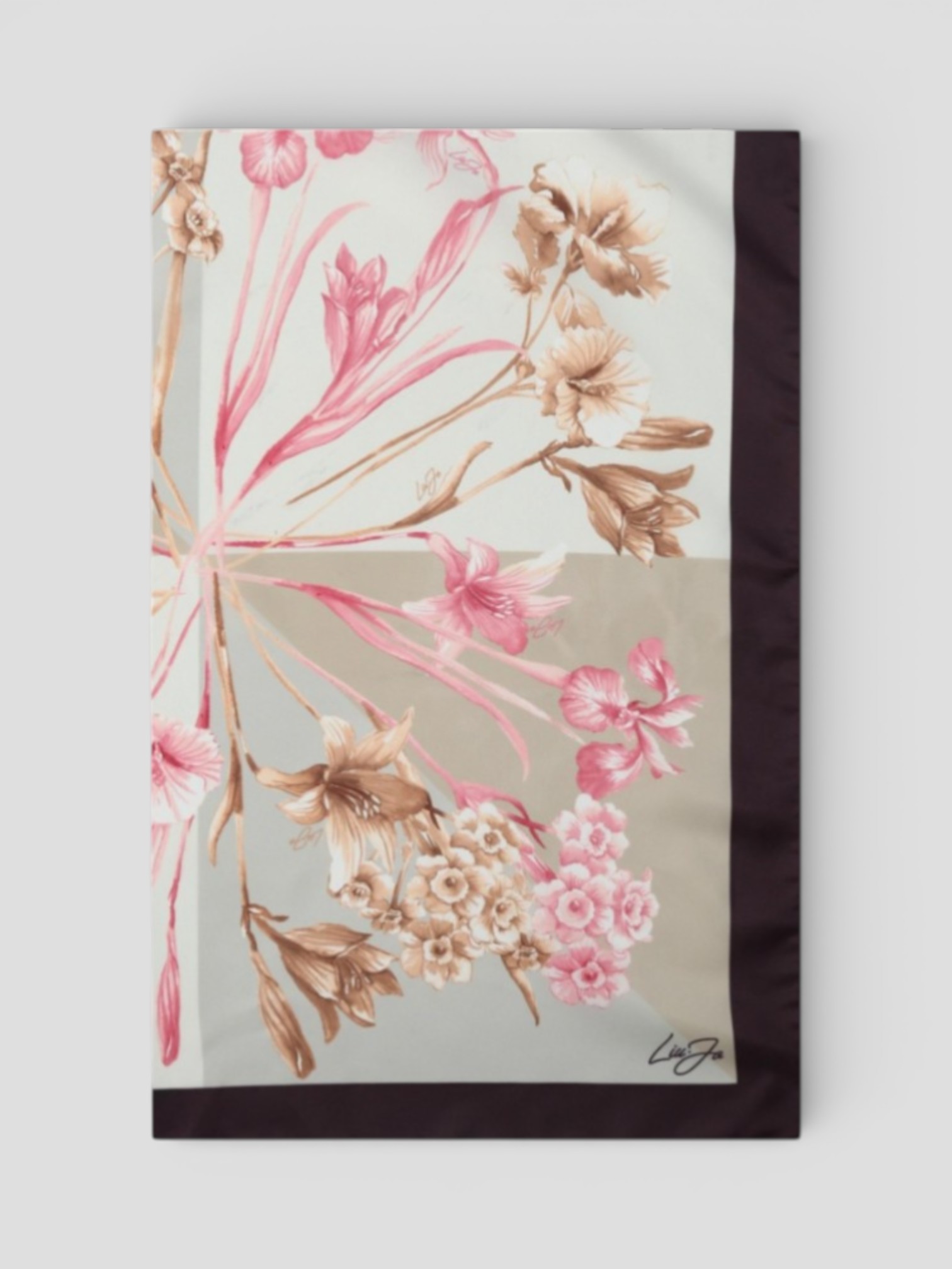 Foulard Liu Jo FLOWER Prugna - immagine 2