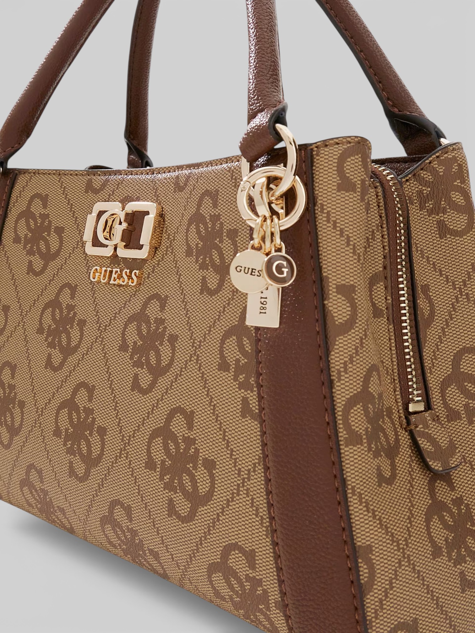 Borsa a Mano Guess KERLINA Marrone - immagine 2