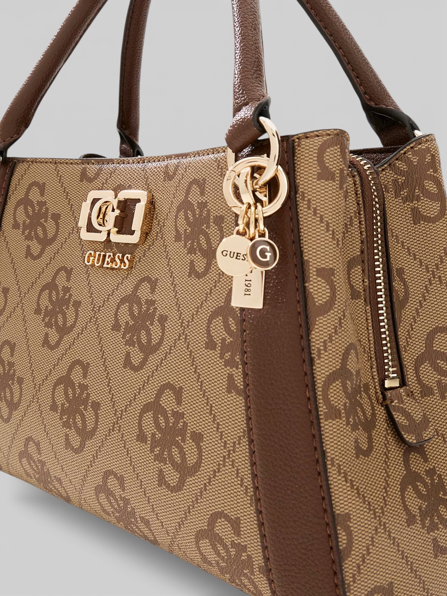 Borsa a Mano Guess KERLINA Marrone - immagine 6