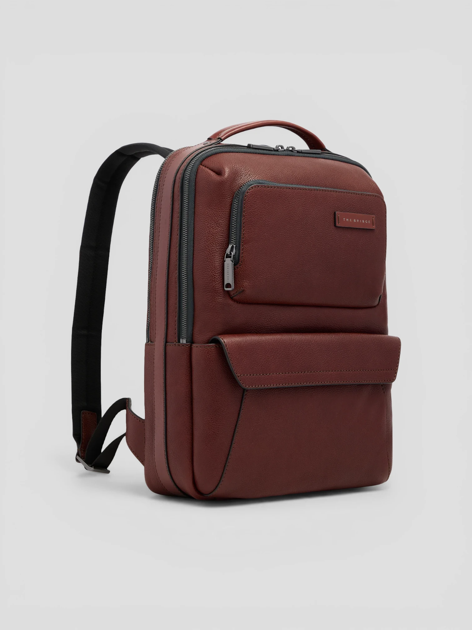 Zaino Uomo 2 Zip The Bridge LUDOVICO Marrone - immagine 2