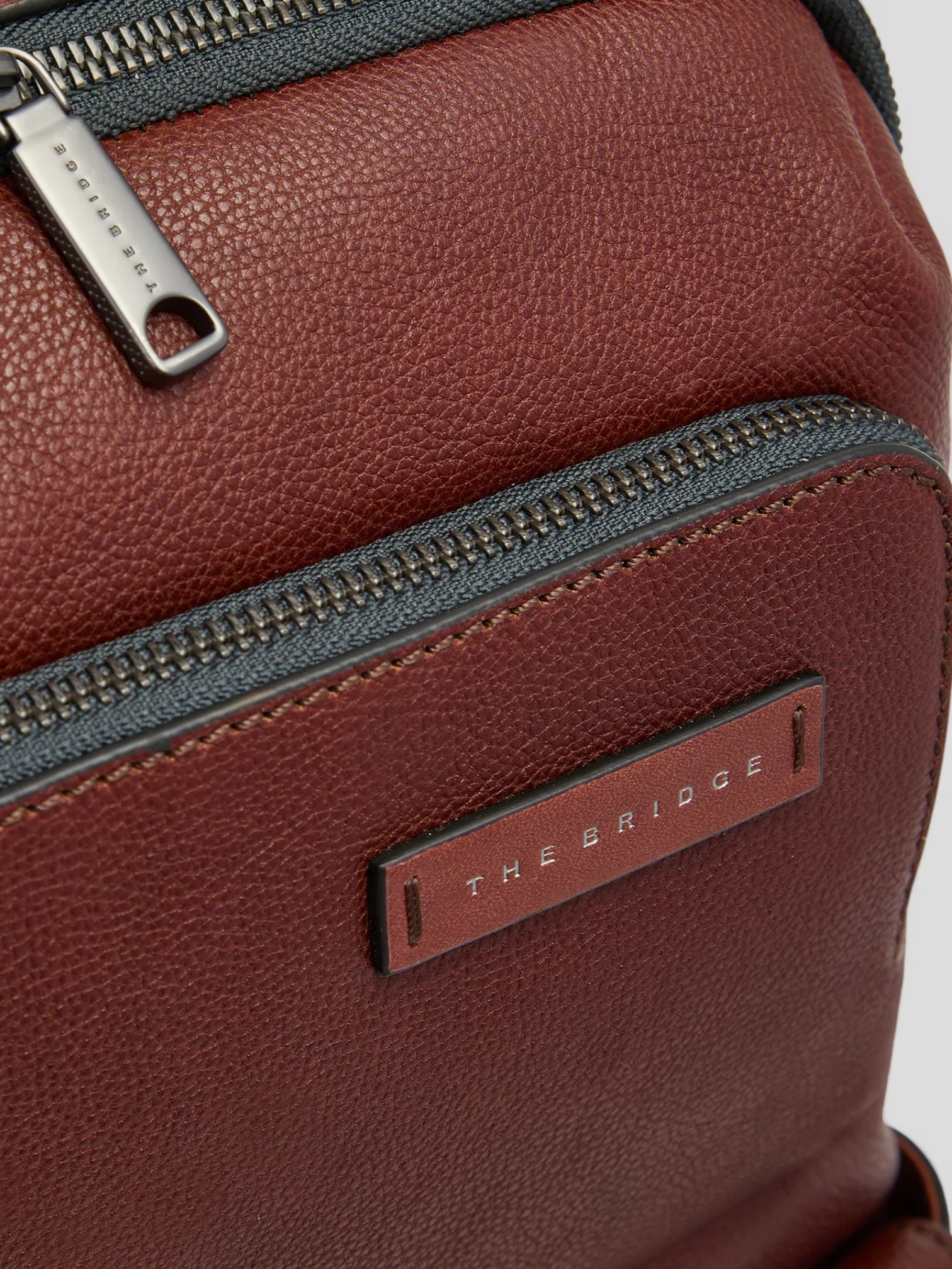 Zaino Uomo 2 Zip The Bridge LUDOVICO Marrone - immagine 5