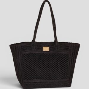 Borsa Camonilla Crochet Nero