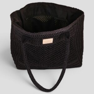 Borsa Camonilla Crochet Nero