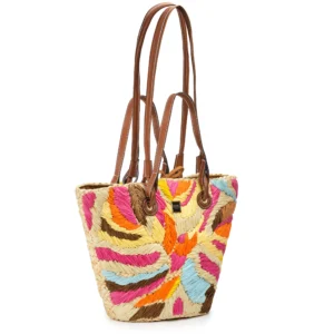 Borsa in paglia Multicolor Emanuela Biffoli