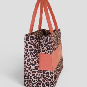 Borsa Mare Camomilla M Leopard Arancione