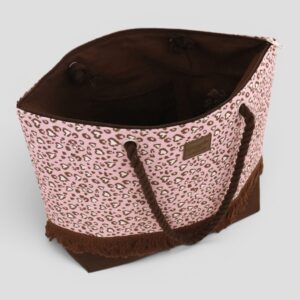 Borsa Mare Camomilla Leopard Rosa