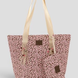 Borsa Mare Camomilla M + Busta Leopard Rosa
