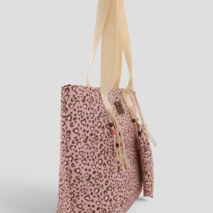 Borsa Mare Camomilla M + Busta Leopard Rosa