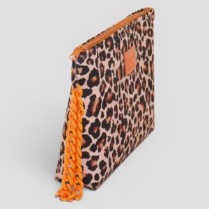Busta Mare Camomilla L Leopard Arancione