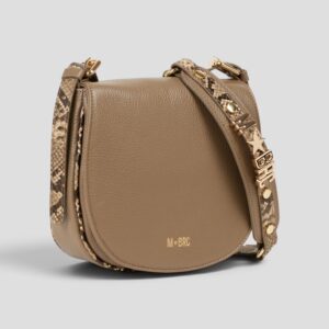 Borsa A Tracolla MBRC Lettering Taupe