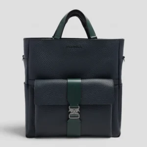 Borsa convertibile in zaino Piquadro Materia Blu/Verde
