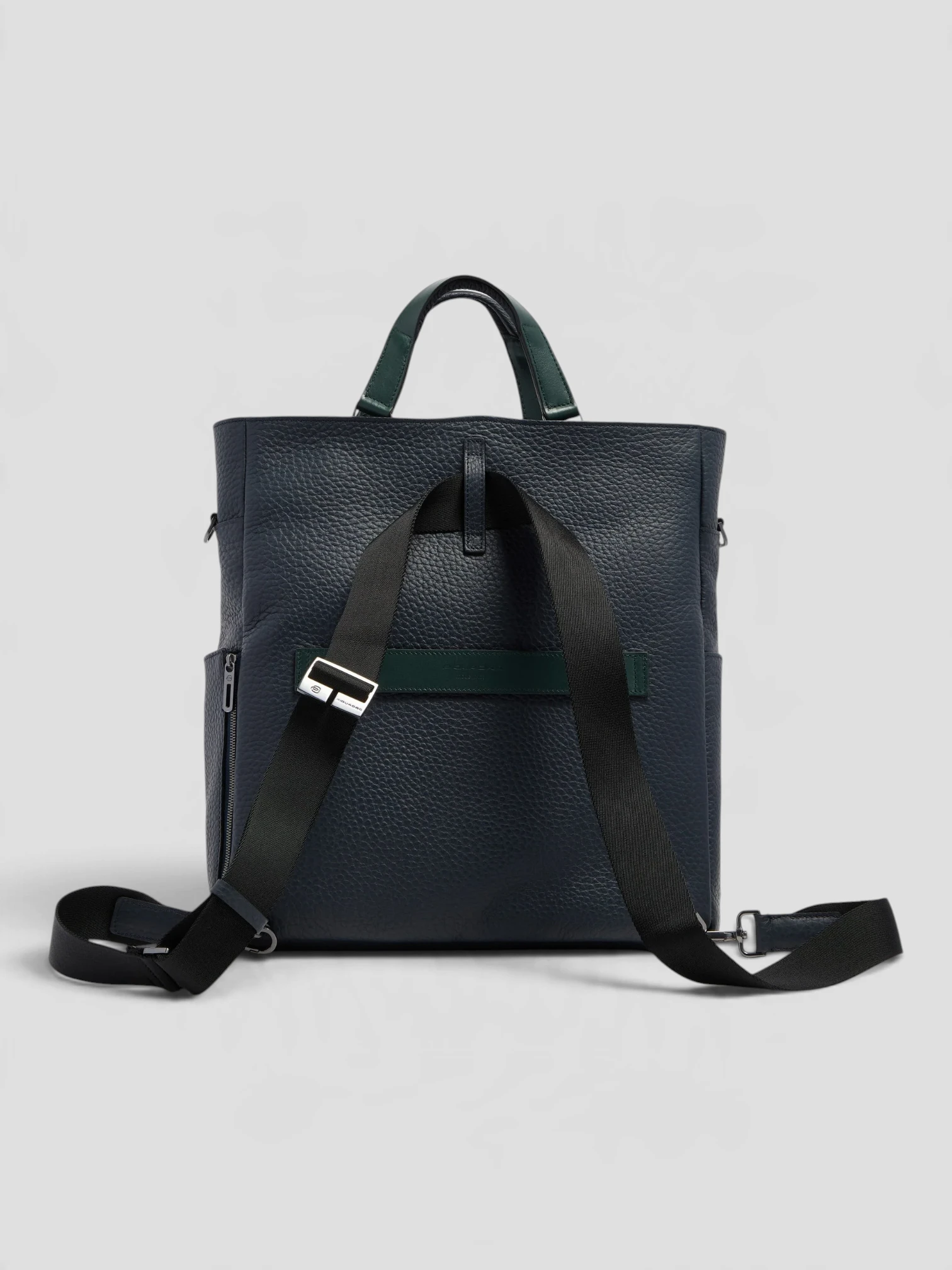 Borsa convertibile in zaino Piquadro Materia Blu/Verde - immagine 4