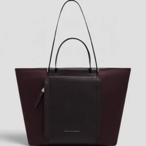 Borsa shopper Piquadro Circle Bordeaux
