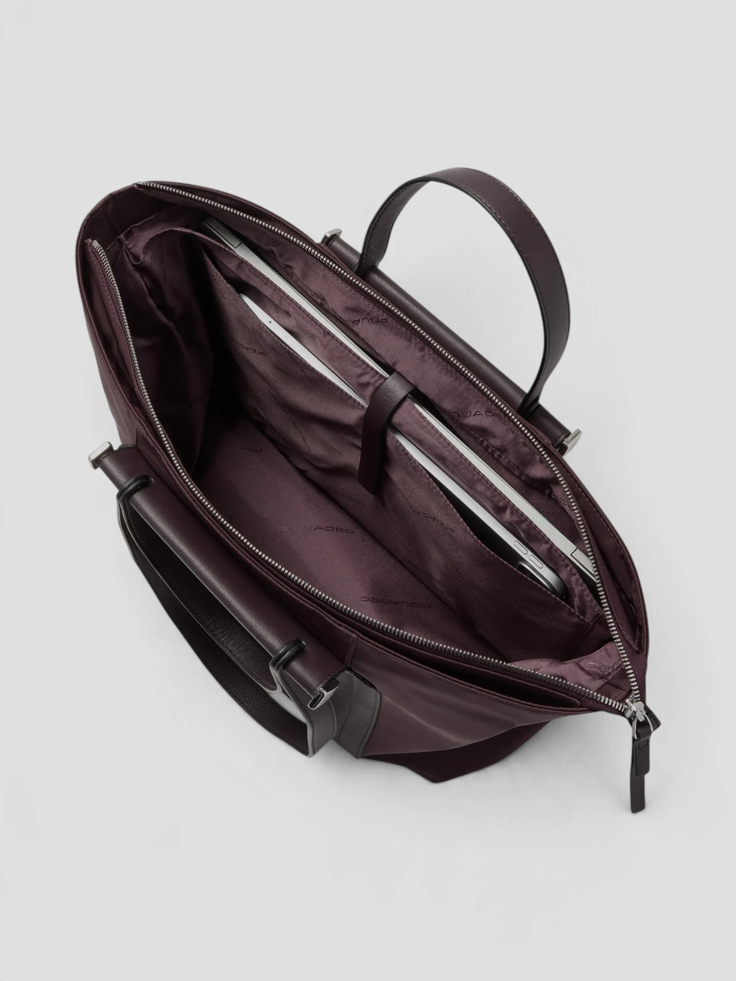 Borsa shopper Piquadro Circle Bordeaux - immagine 4