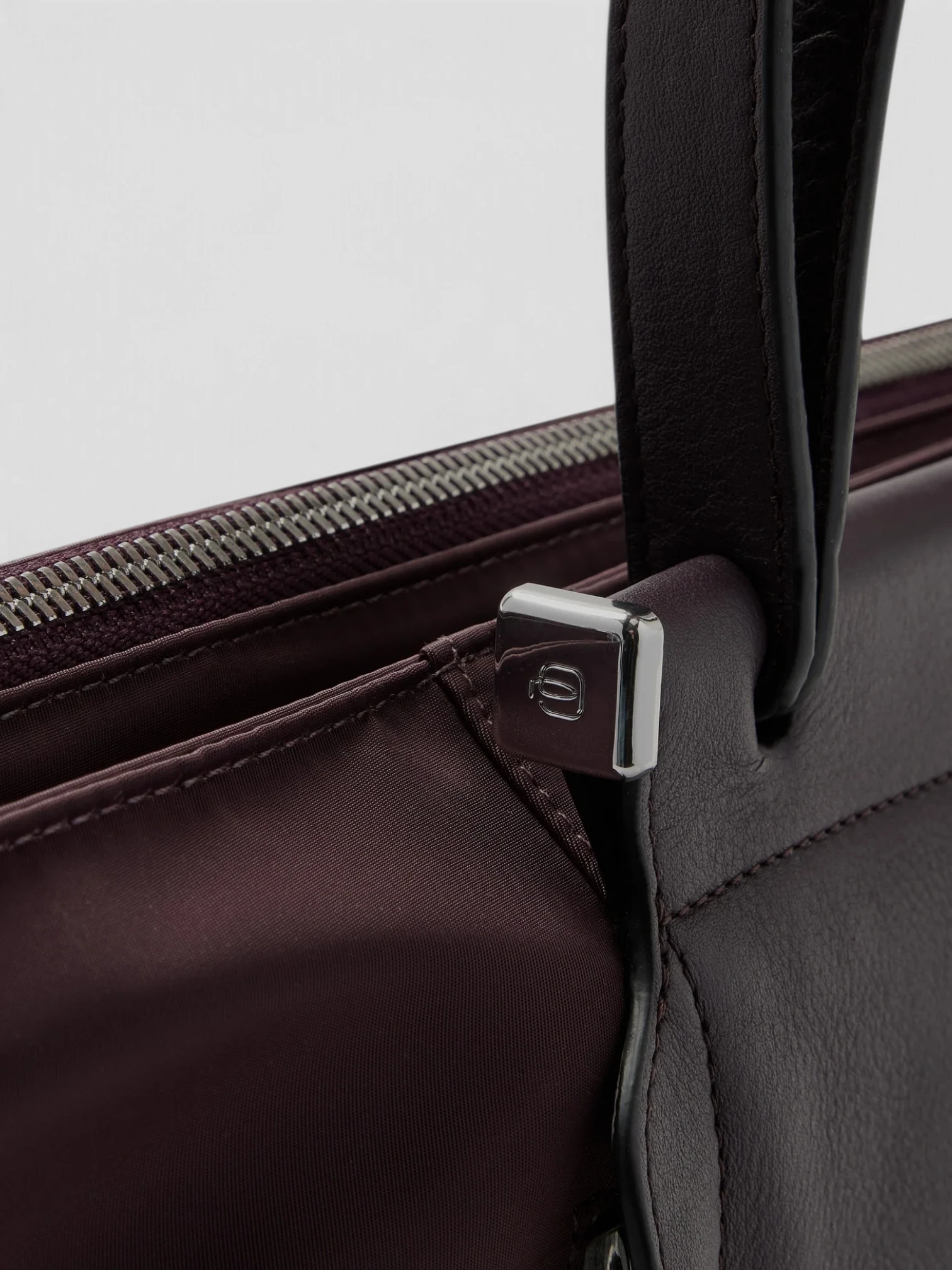 Borsa shopper Piquadro Circle Bordeaux - immagine 6