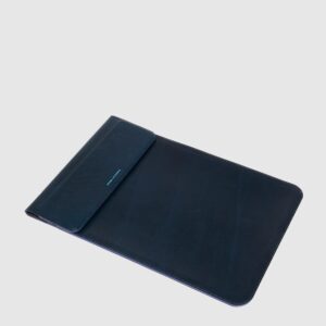 Custodia porta PC con ricarica wireless 15W Piquadro Blue Square Blu notte