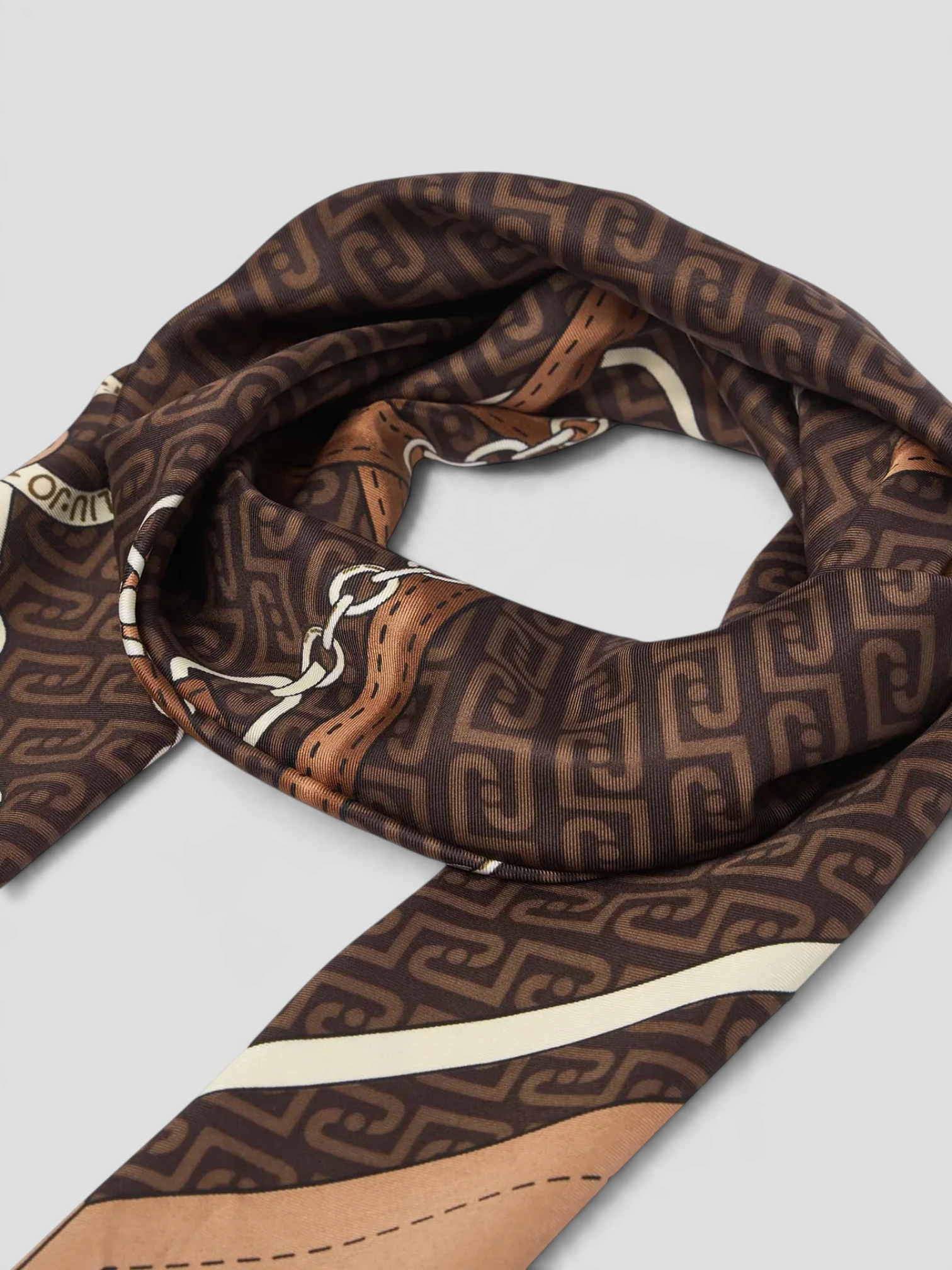 Foulard Liu.Jo Belt Stripes Cammello - immagine 3